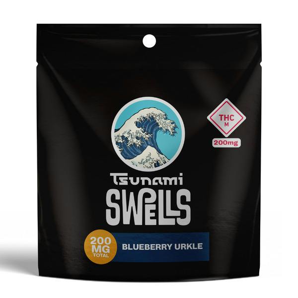 Tsunami Swells - 200mg Dividable Live Resin Gummy (1pk) - Blueberry Urkle