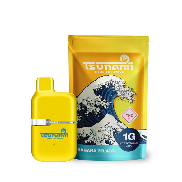 Tsunami - 1g Terp Tank Disposable Vape - Banana Zelato