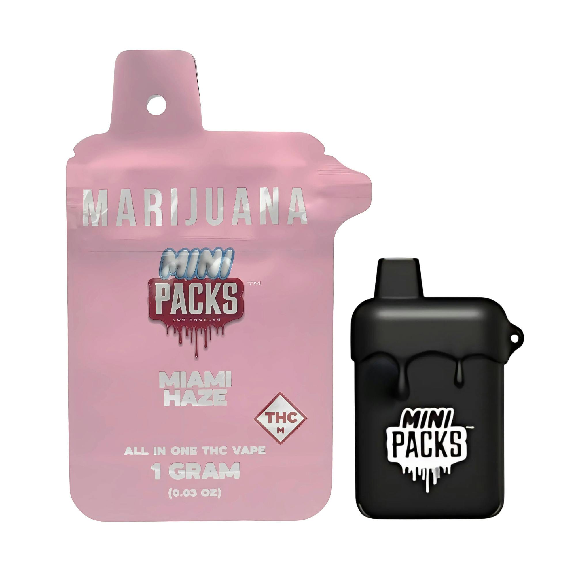 PACKS POD - 1g Disposable Vape - Miami Haze (Sativa)