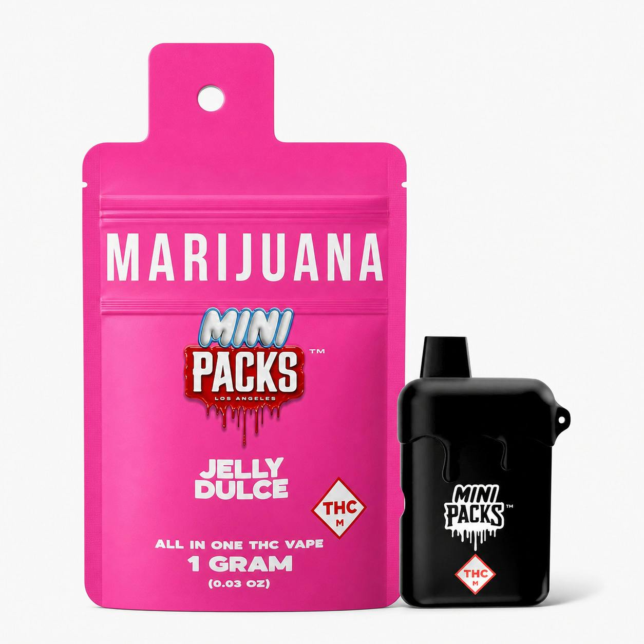 PACKS POD - 1g Disposable Vape - Jelly Dolce (Indica)