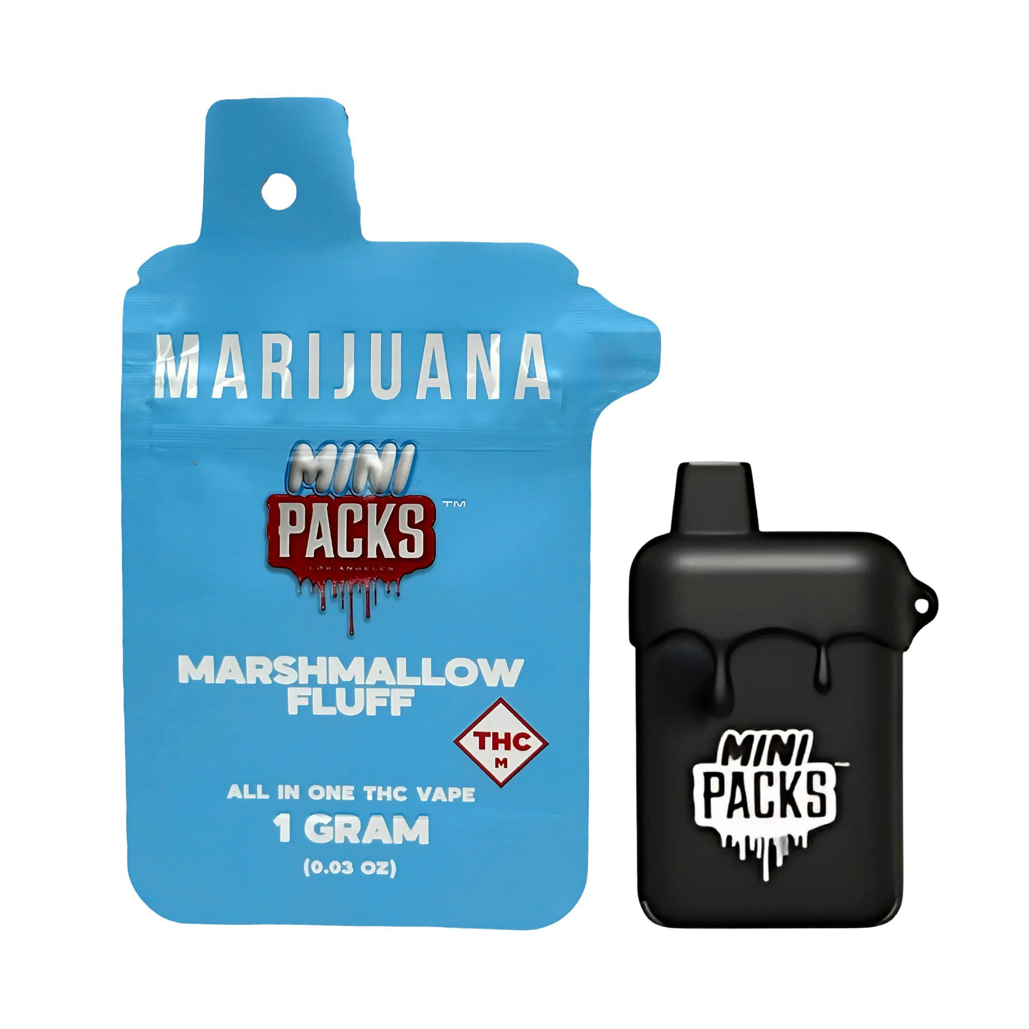 PACKS POD - 1g Disposable Vape - Marshmallow Fluff (Hybrid)