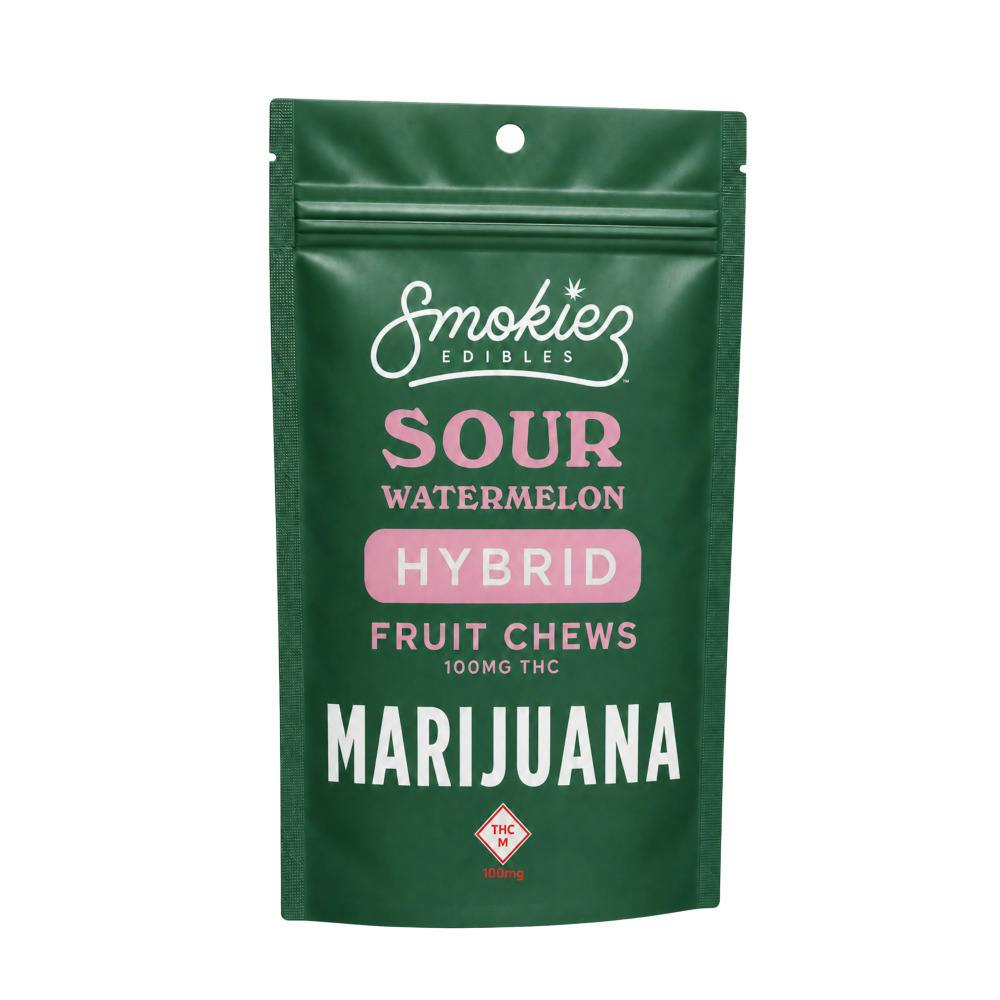 Smokiez - 100mg (10pk) - HYBRID Sour Watermelon