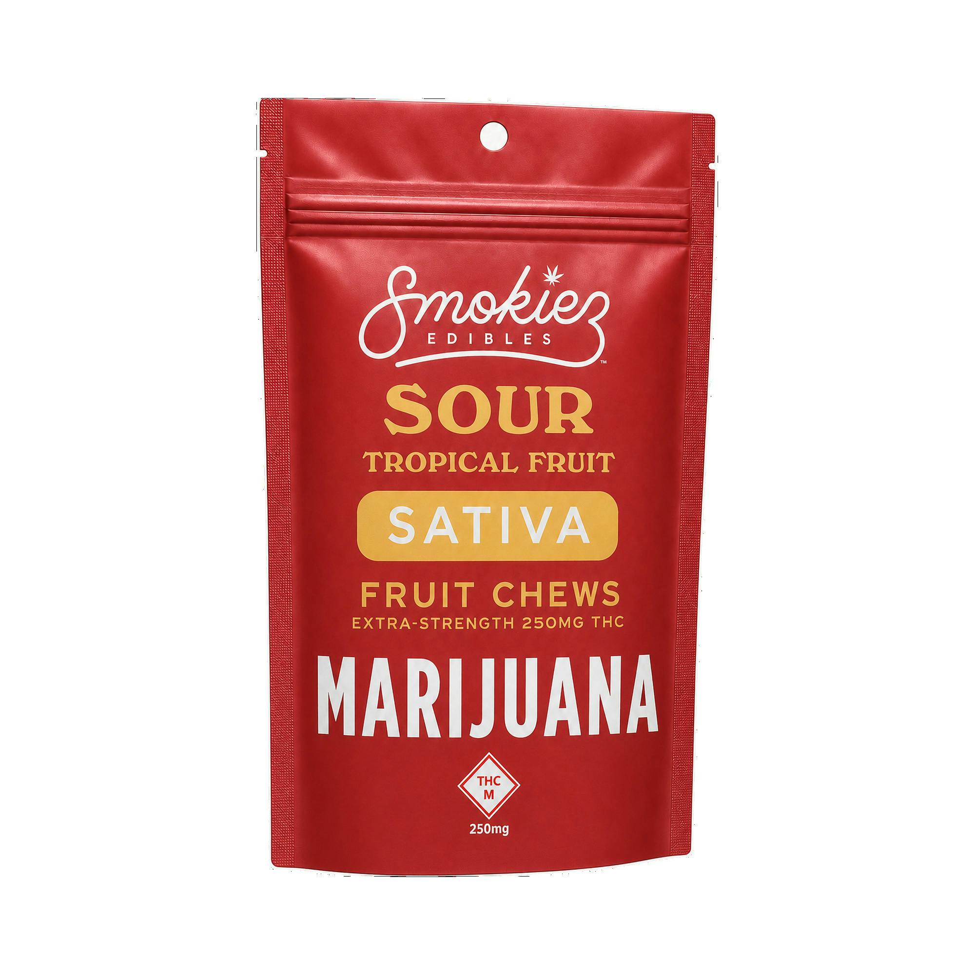 Smokiez - 250mg (10pk) - SATIVA Sour Tropical Fruit