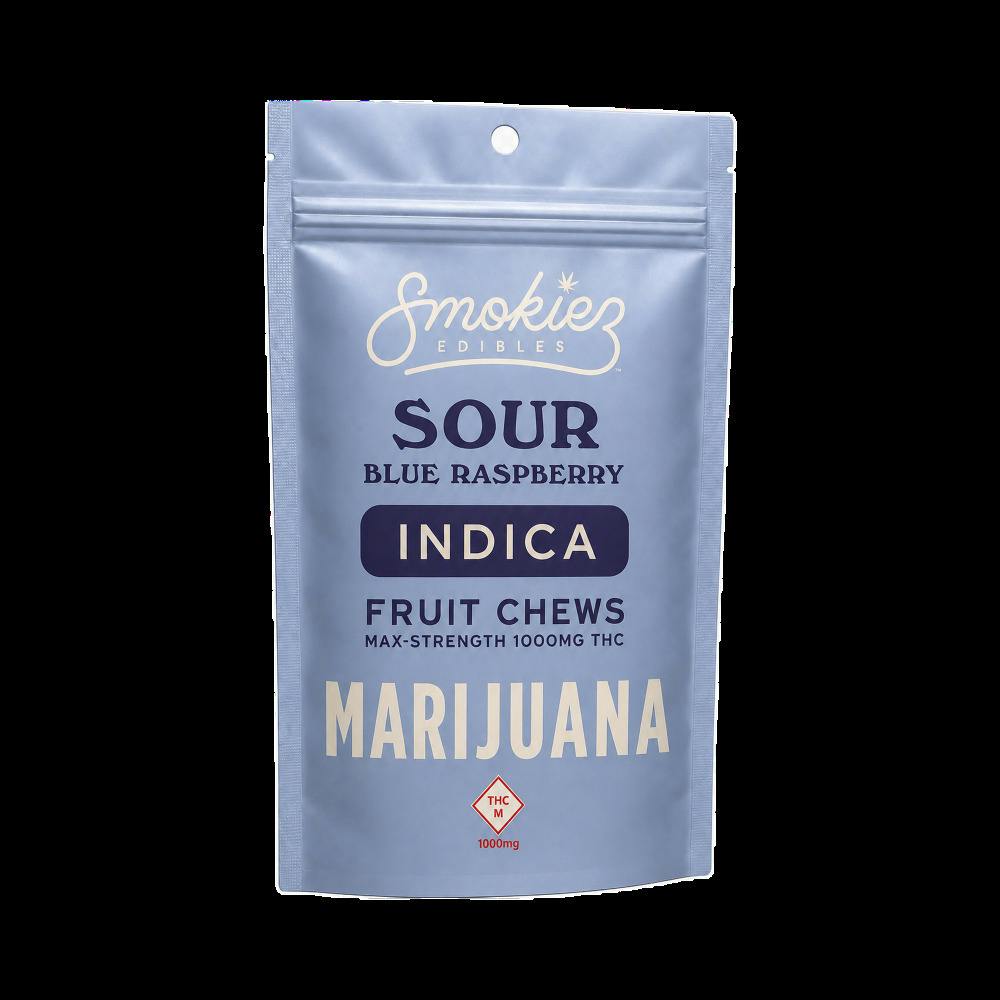 Smokiez - 100mg (10pk) - INDICA Sour Blue Raspberry