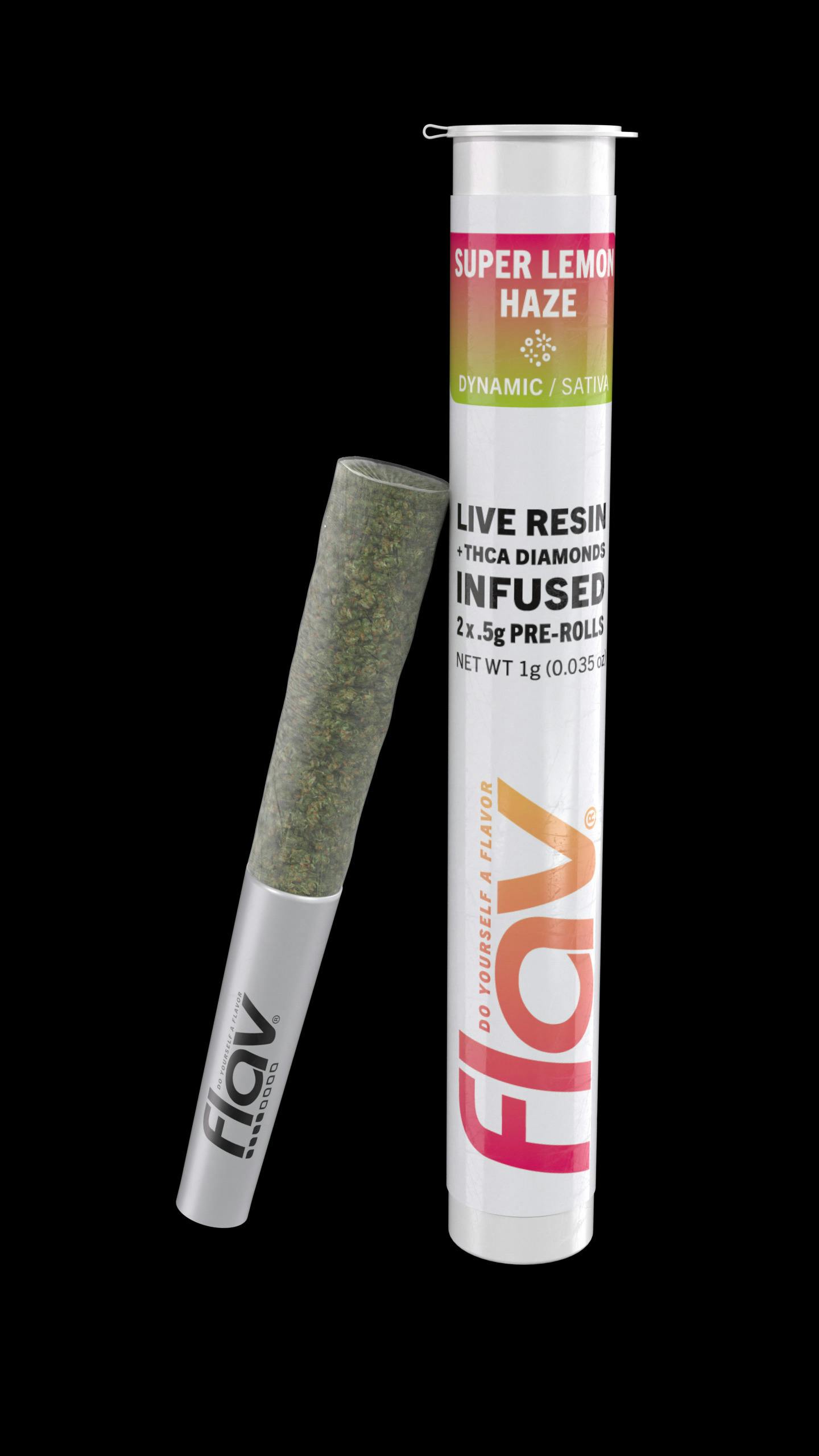 FLAV - 0.5g Infused Pre-Roll (2pk) - Super Lemon Haze