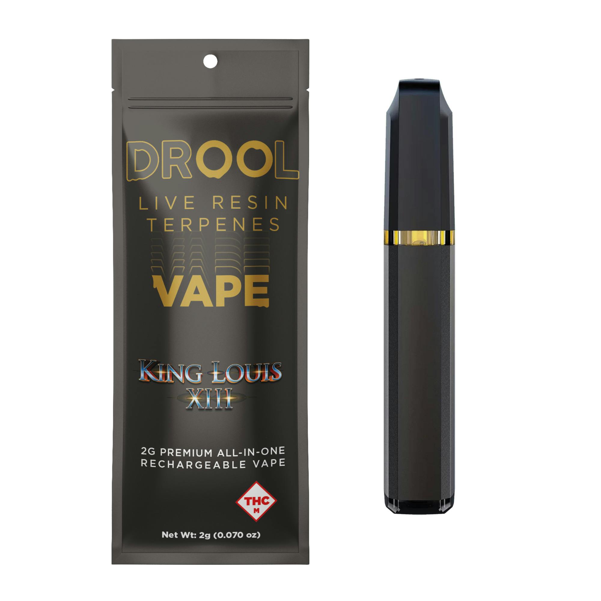 DROOL - 2g Live Resin Terp Disposable - King Louis XIII
