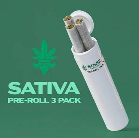 Sinse - 0.5g Pre-Roll (3pk) - Jungle Cookie