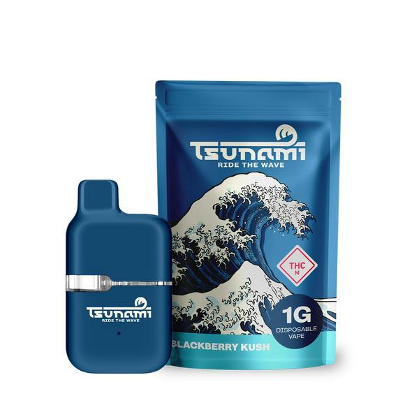 Tsunami - 1g Terp Tank Disposable Vape - Blackberry Kush