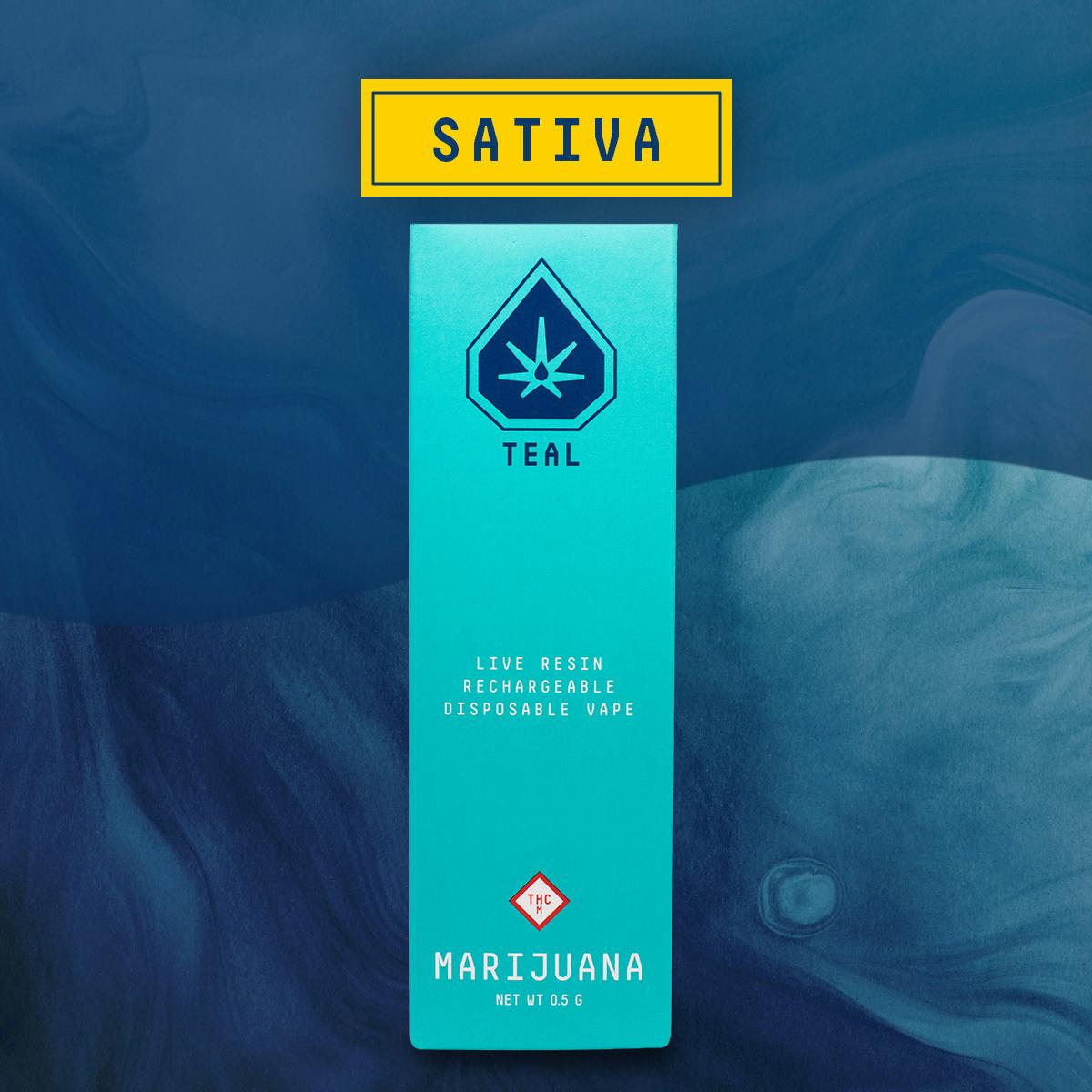 Teal - 0.5g Live Resin Disposable - Lemon Cherry Martian (Sativa)