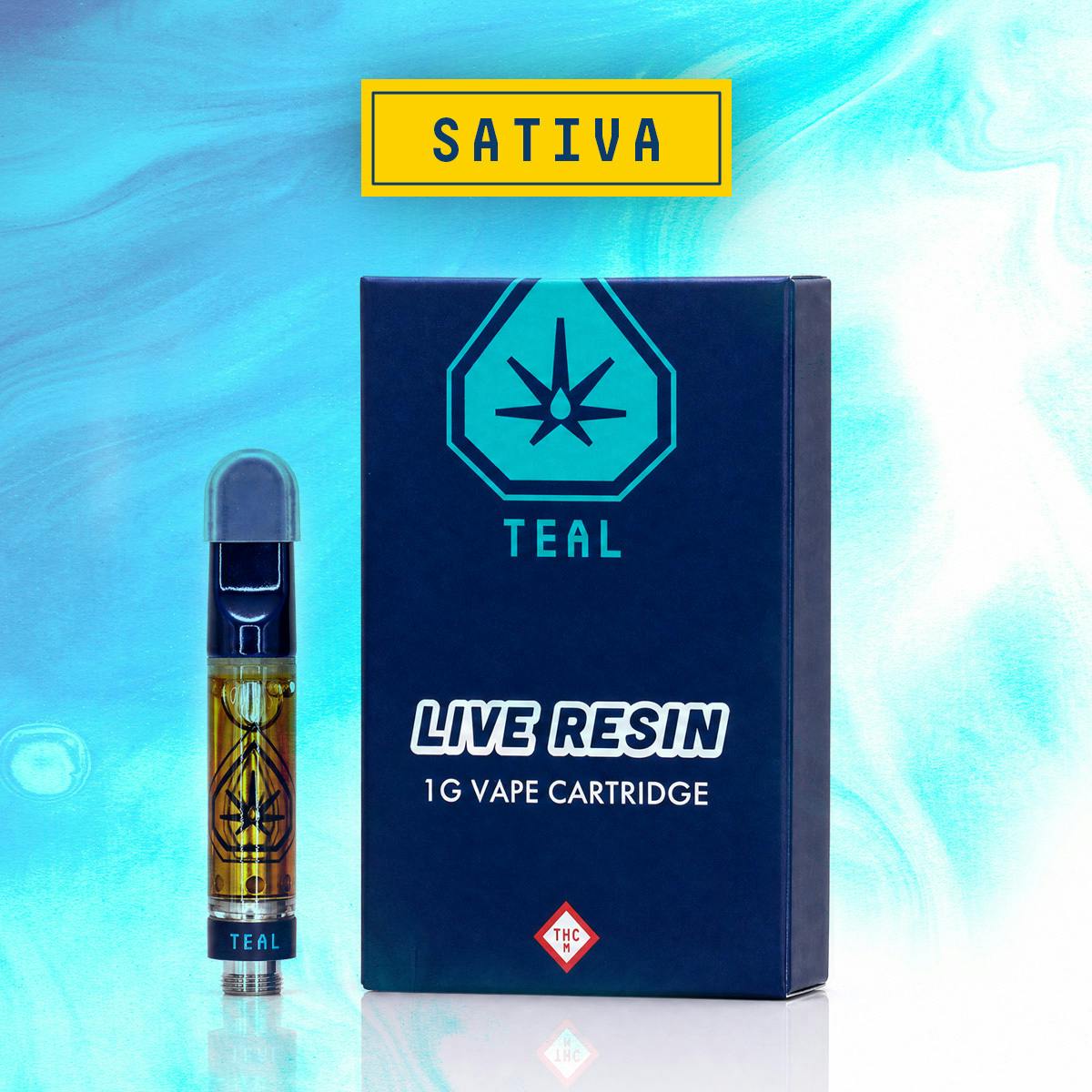 Teal - 1g Live Resin Cartridge - Trop Cherry (Sativa)