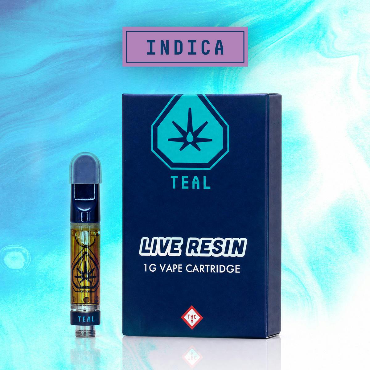 Teal - 1g Live Resin Cartridge - Strawberry Guava (Indica)