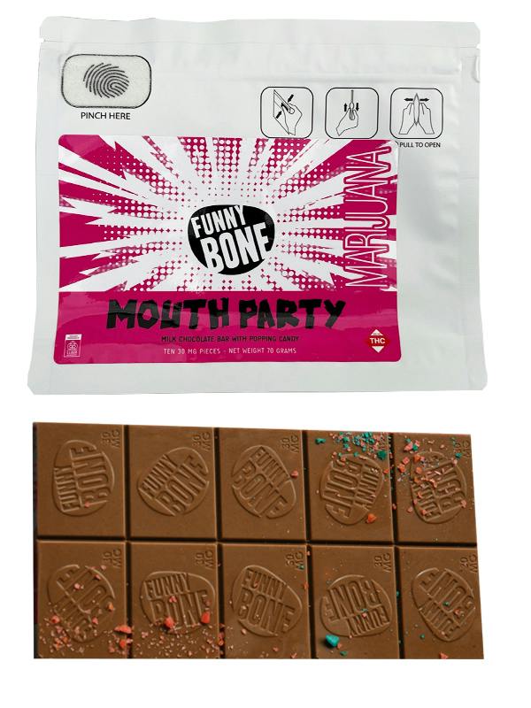 Funny Bone - 300mg Chocolate Bar - Mouth Party