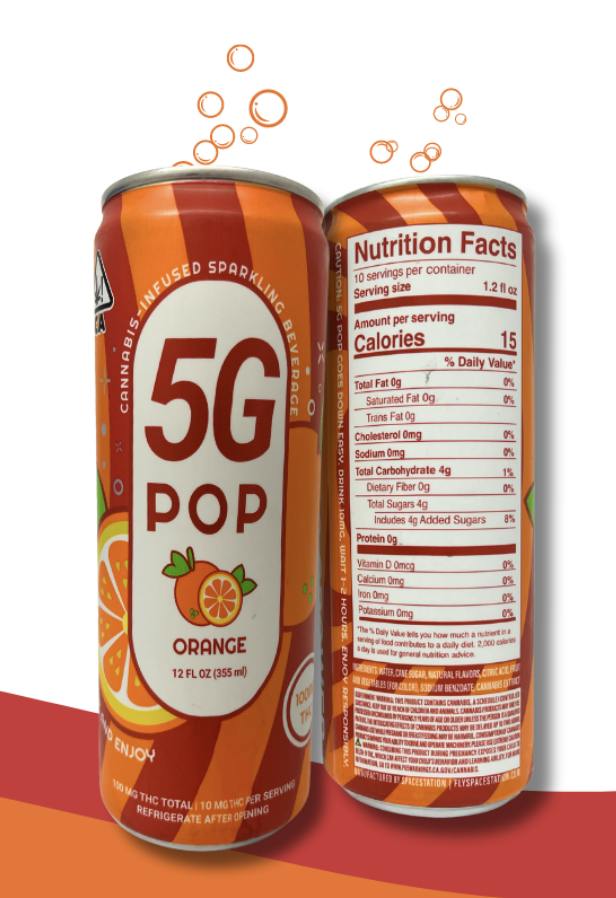 ORANGE SODA POP 100MG