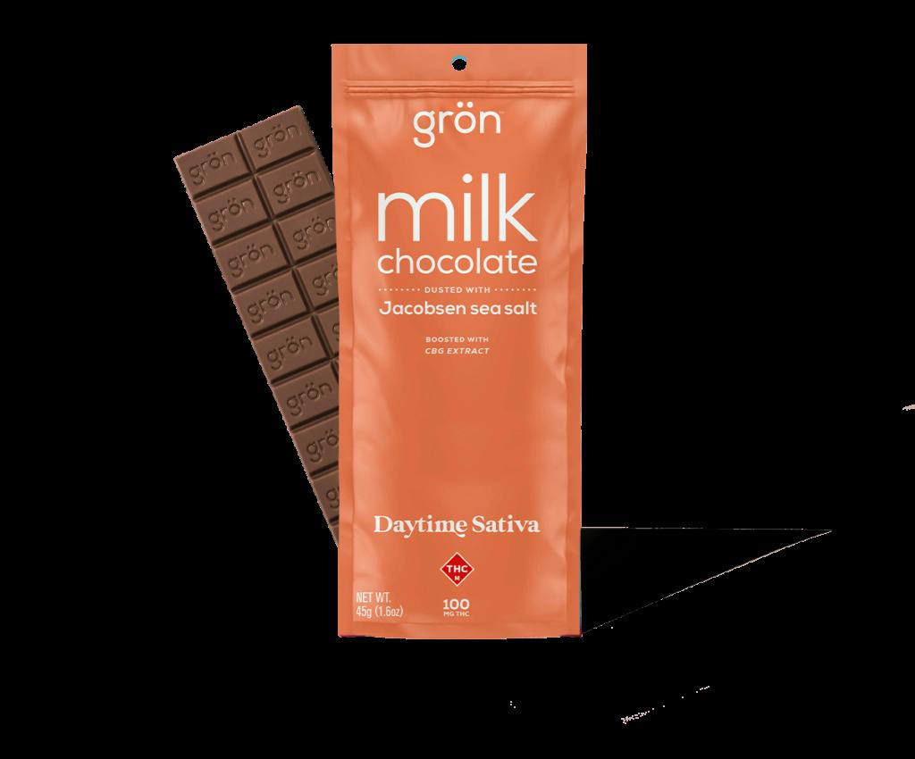 Milk Chocolate | 3:1 CBG:THC Daytime Sativa Bar | 100mg (20pcs)