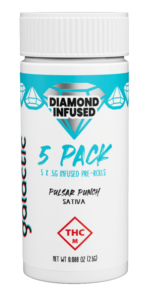 Pulsar Punch | 5pk Diamond Infused Pre-Rolls | 0.5g Each