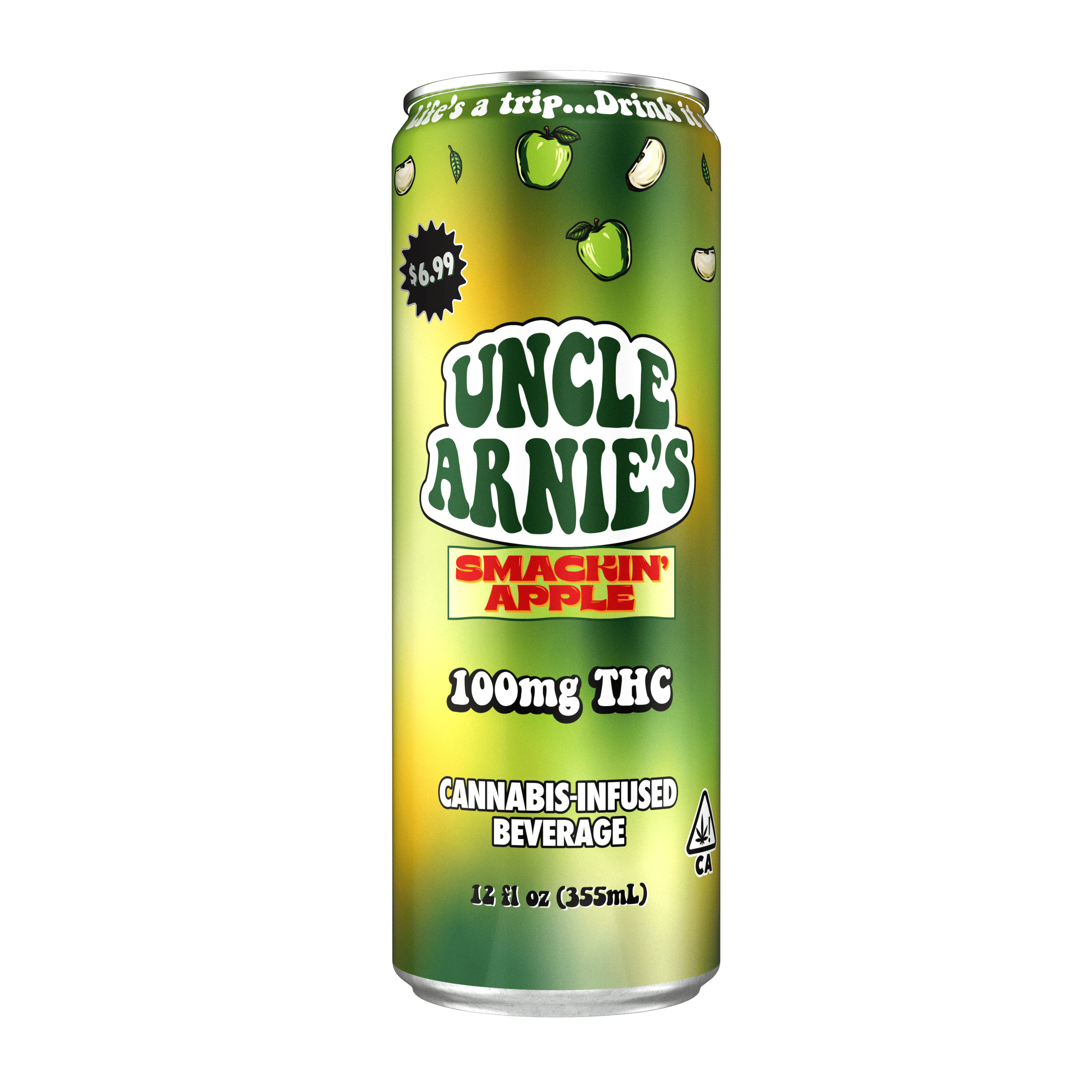 DNU - UNCLE ARNIES - THC SOFT DRINK - SMACKING APPLE - 100MG