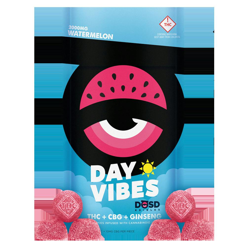 Dosd Gummies - Day Vibes Watermelon 10:1 THC:CBG 2000mg cannabis product
