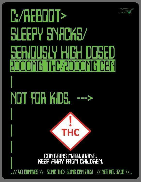 Quiq Sleepy Snacks Strawberry Lemonade Gummies 2000mgTHC2000mgCBN