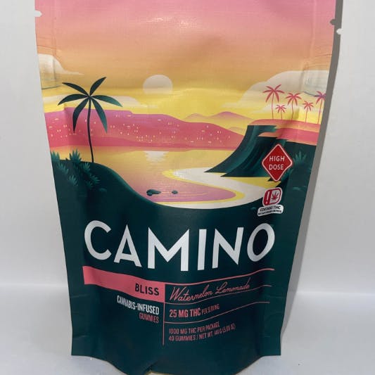 Kiva Confections - Camino - 1000mg THC Gummies - BLISS - Watermelon Lemonade