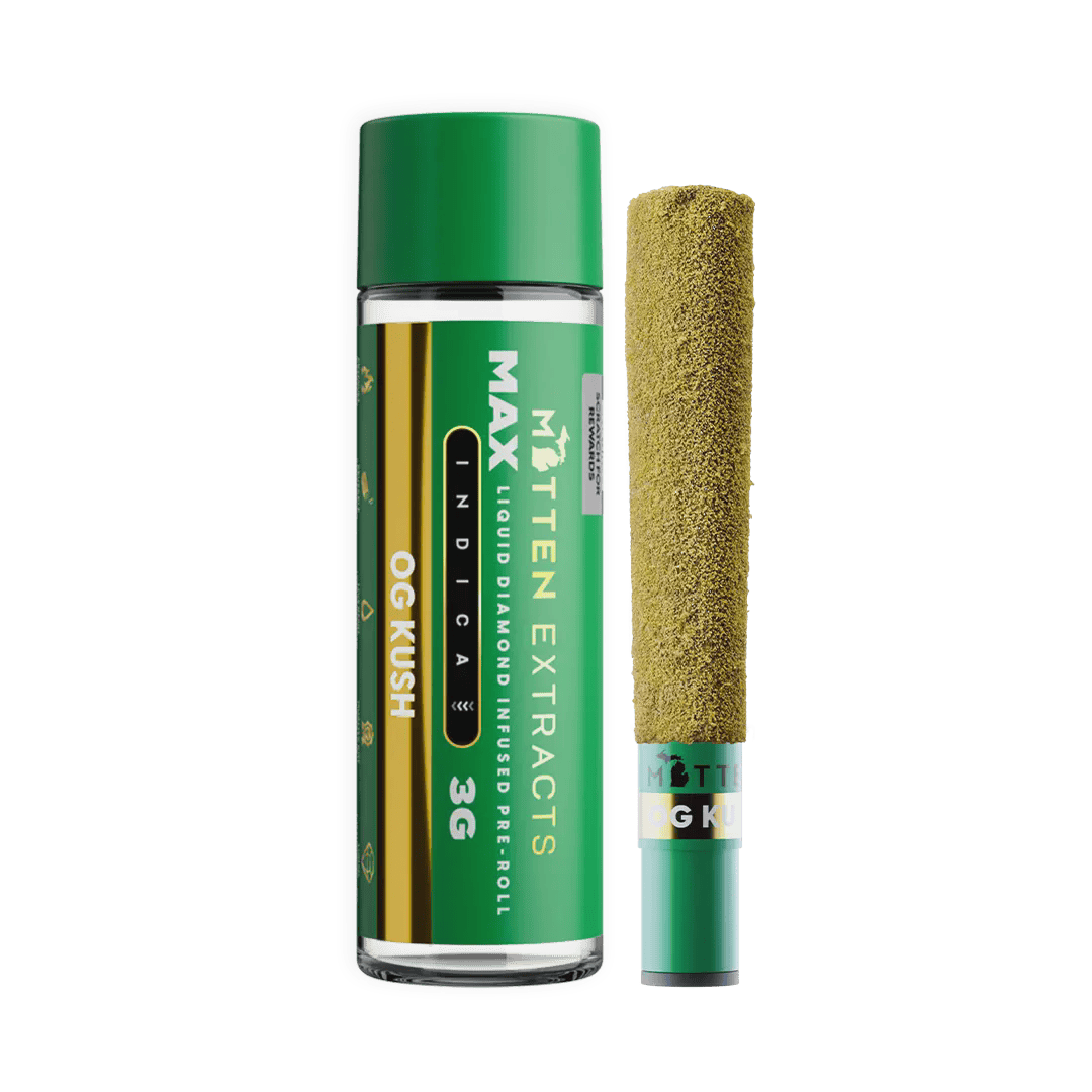 Mitten Extracts - OG Kush MAX Liquid Diamond Infused Pre-Roll 3g