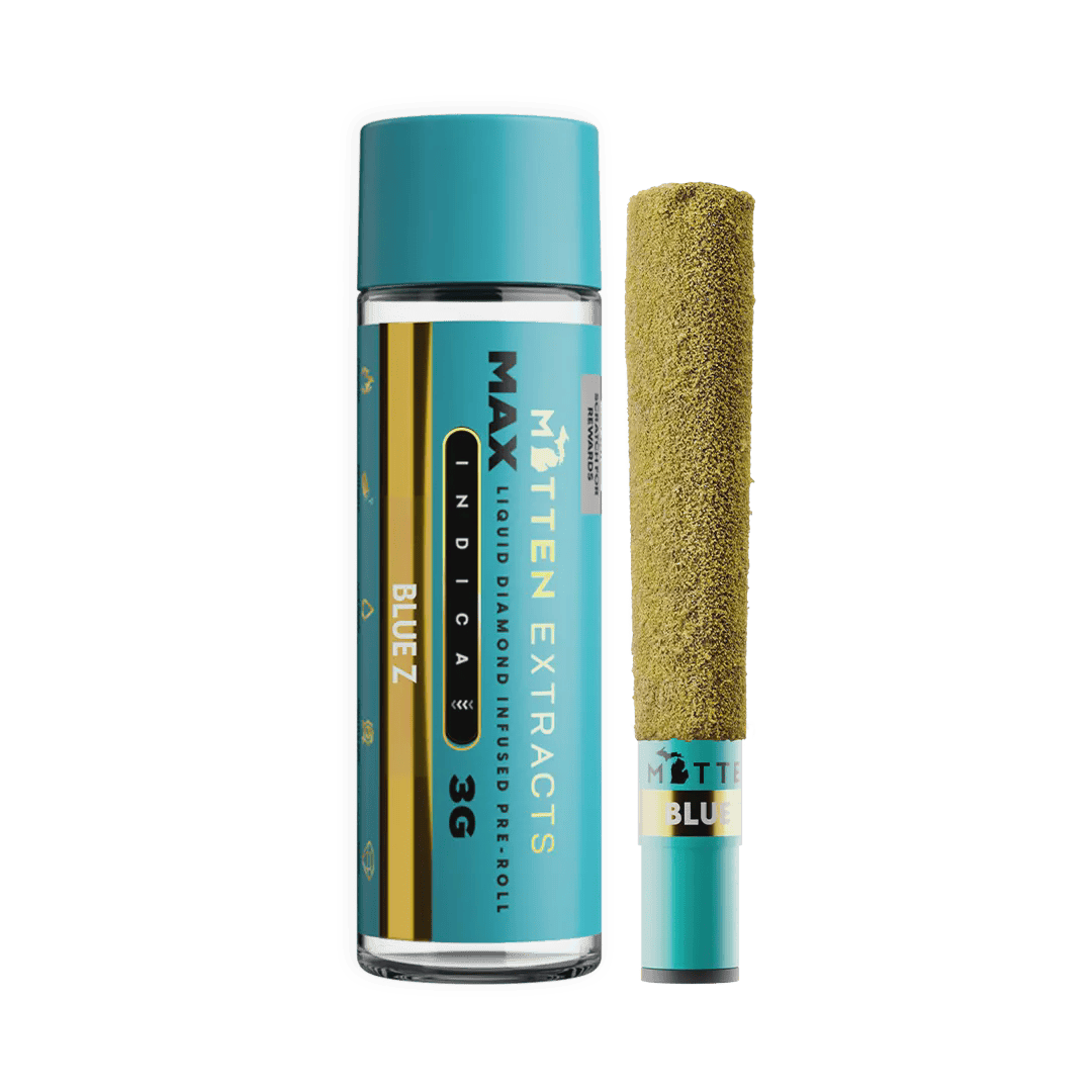 Mitten Extracts - Blue Z MAX Liquid Diamond Infused Pre-Roll 3g