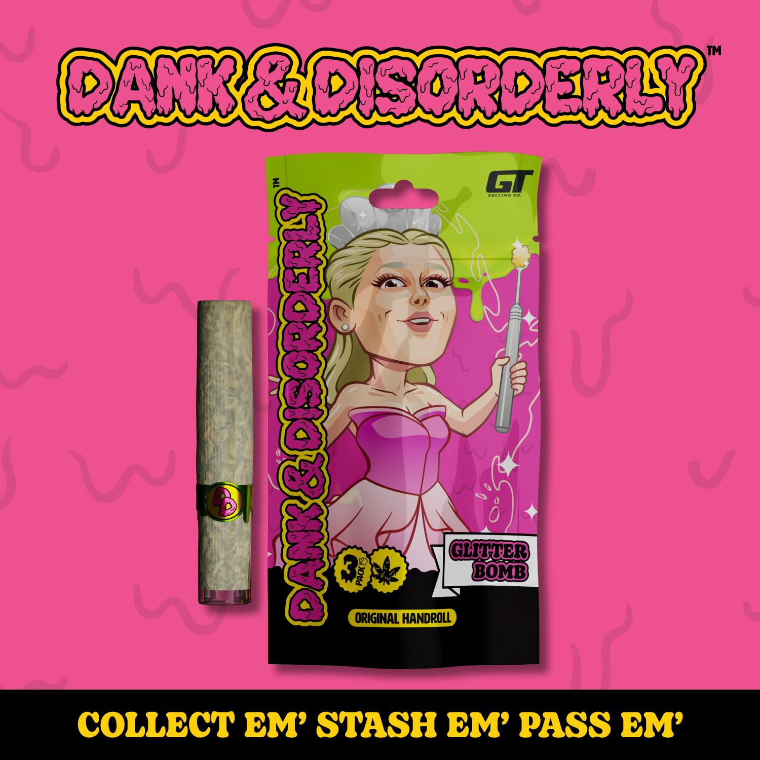 Dank & Disorderly - Glitter Bomb Hand-Roll 1.5g