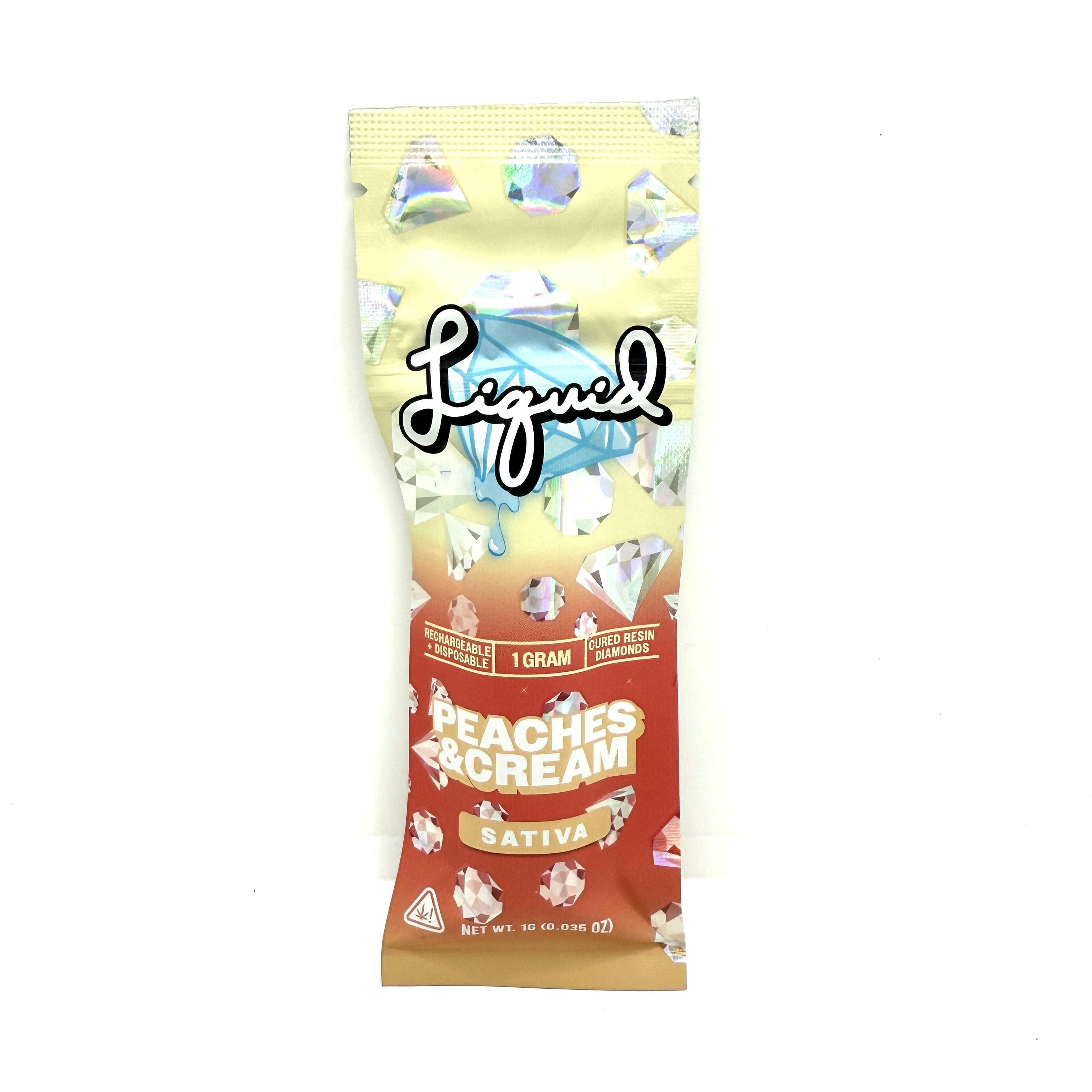 Peaches n Cream Cured Resin Diamond Disposable | 1g | Sativa | Liquid