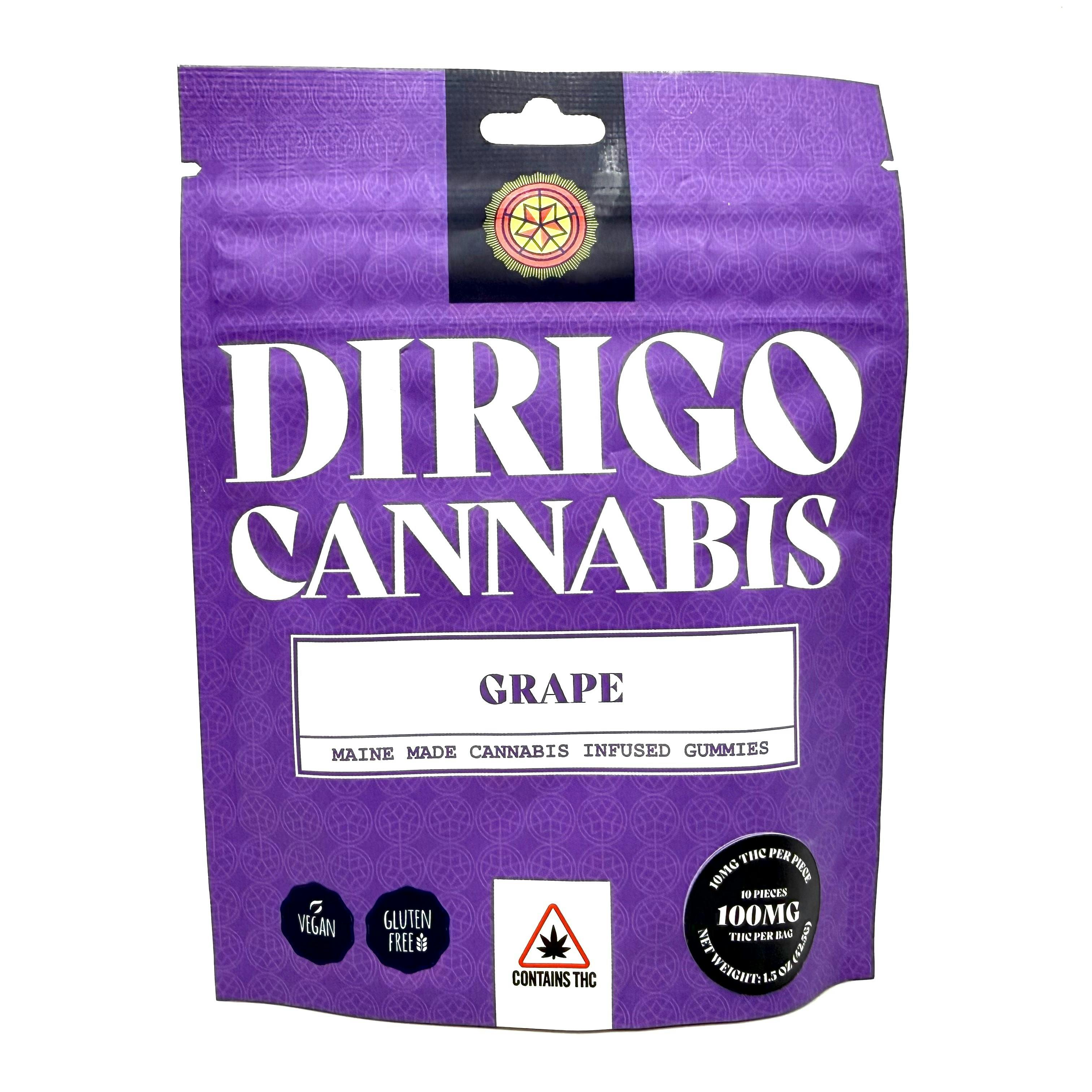 100mg Grape Gummies | Dirigo Cannabis