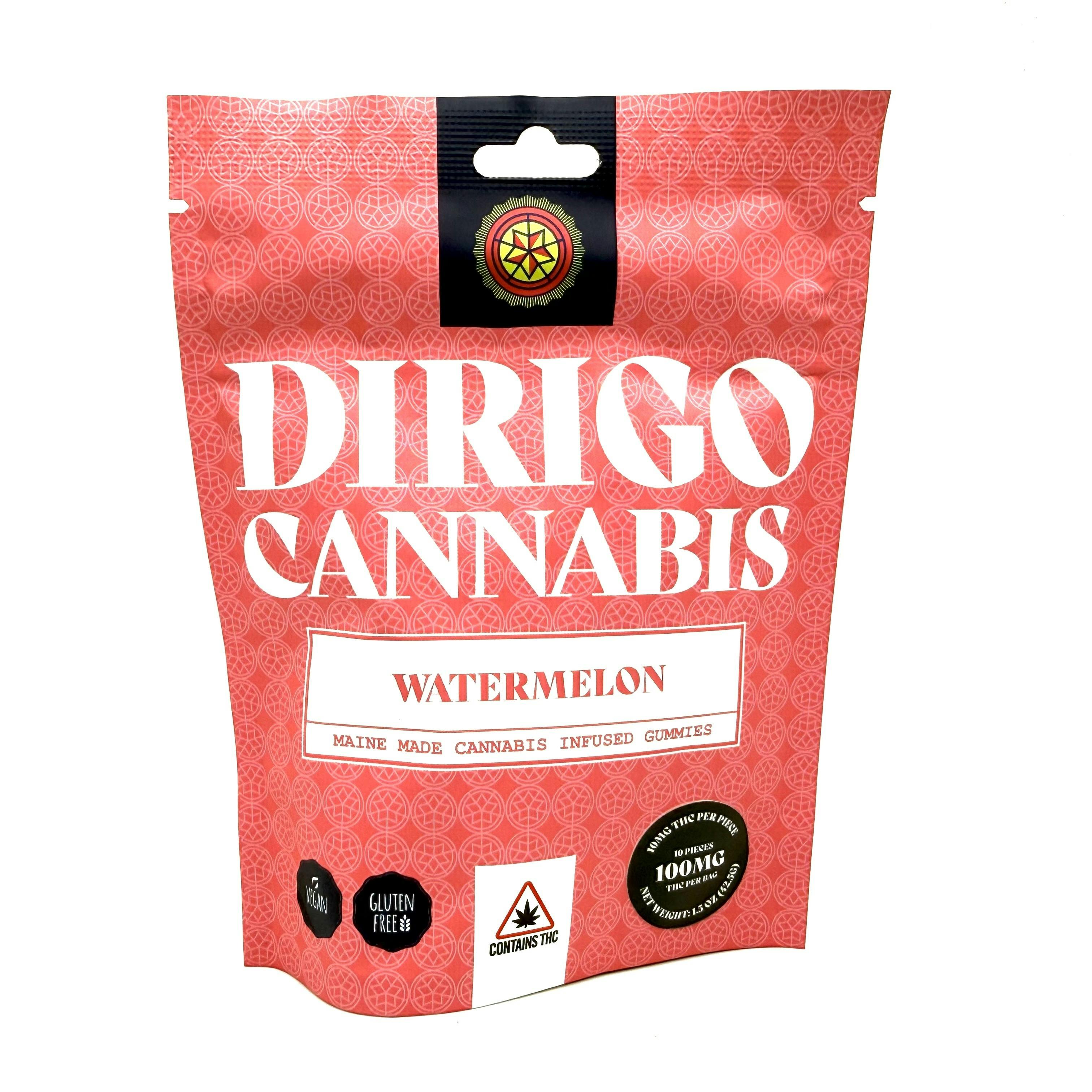 100mg Watermelon Gummies | Dirigo Cannabis