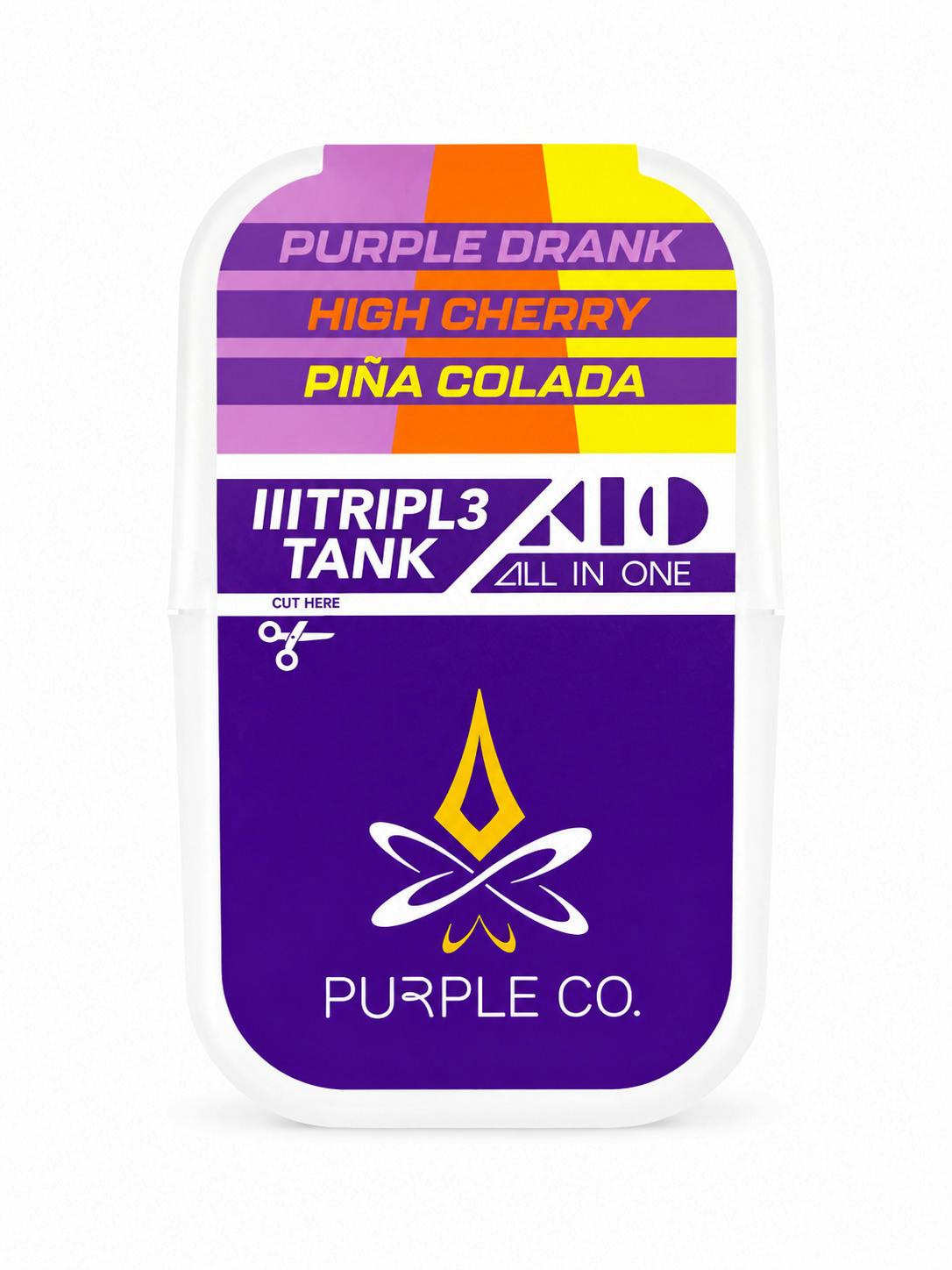 Purple Drank (I) x High Cherry (H) x Pina Colada (H) | 3 Strains Live Liquid Diamonds Dispo | 2g ...