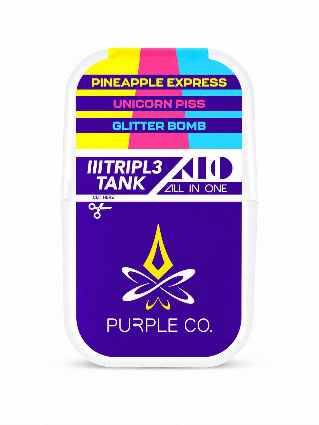 Pineapple Express (S) x Unicorn Piss (H) x Glitter Bomb (I) | 3 Strains Live Liquid Diamonds Disp...