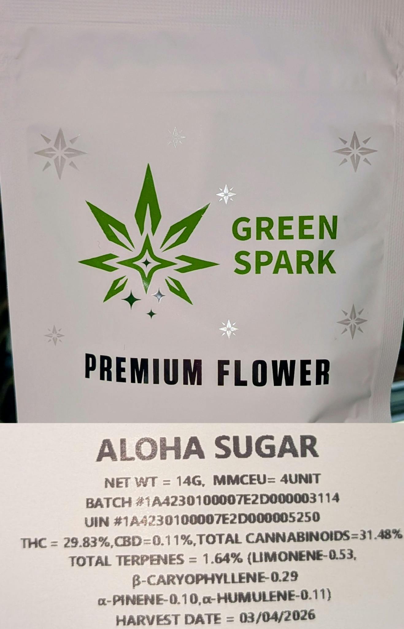 Aloha Sugar | 14g | Green Spark