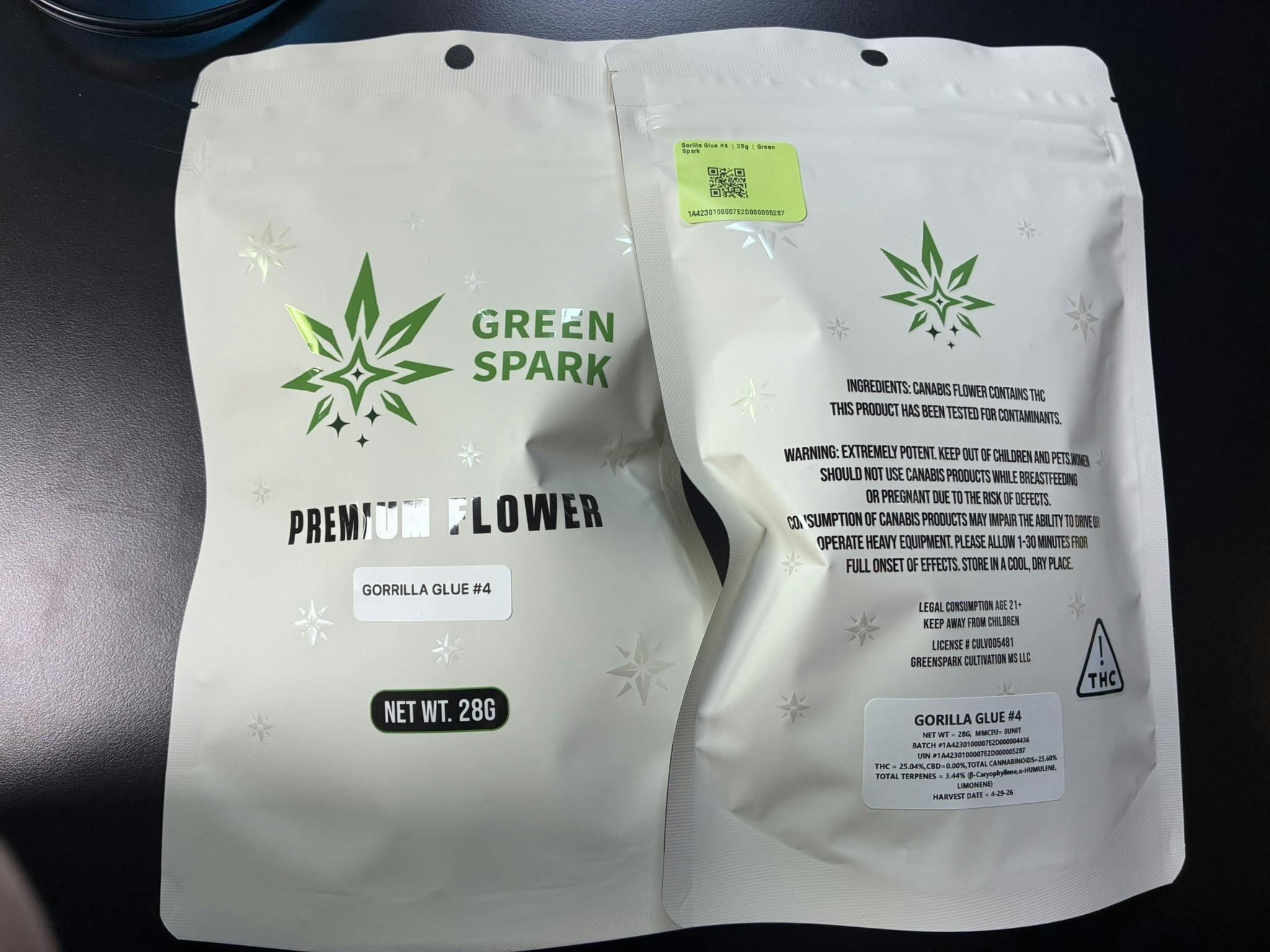 Gorilla Glue #4 | 28g | Green Spark