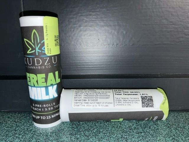 Cereal Milk | 5x .7g Prerolls | Kudzu