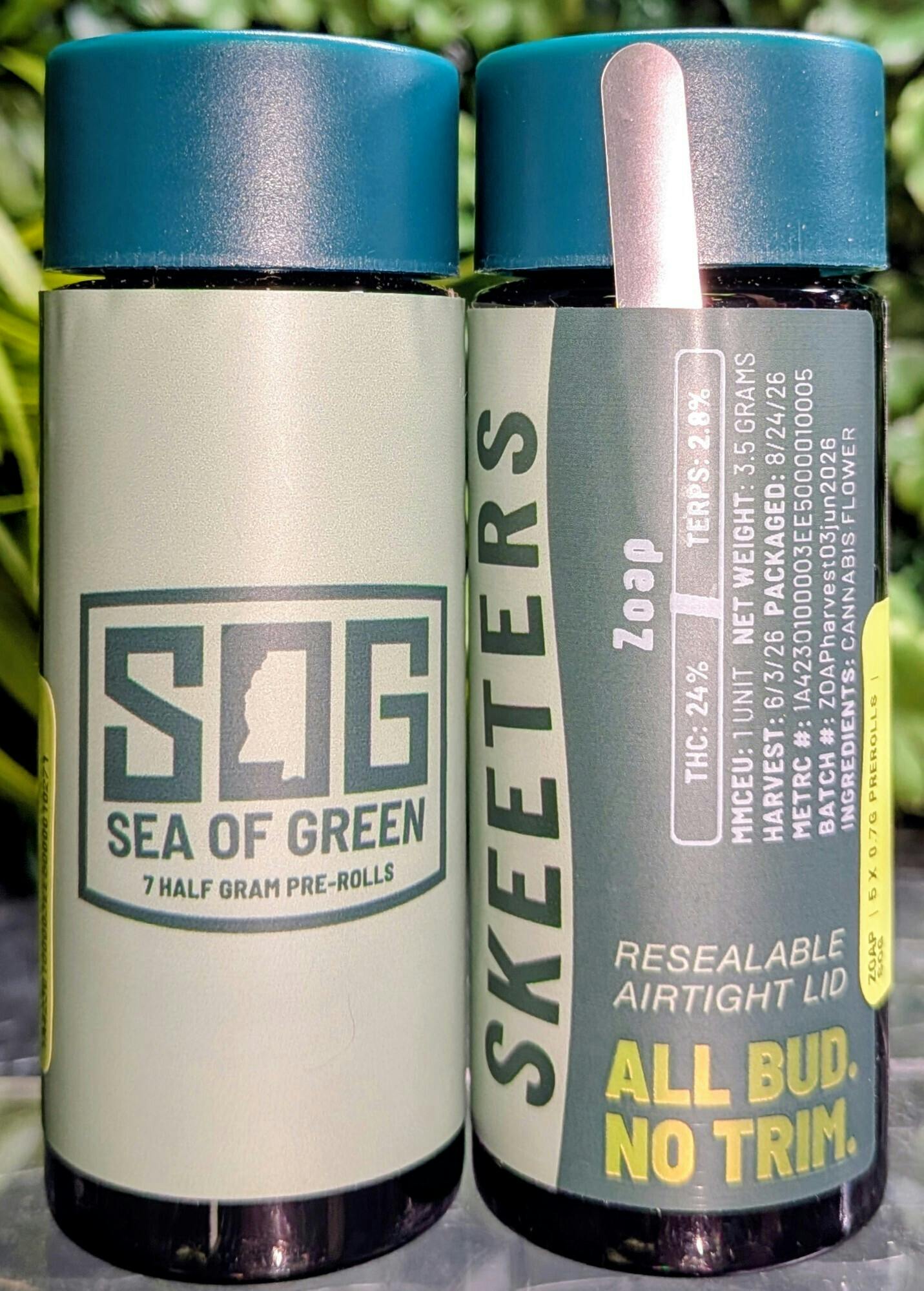 Zoap | 7 X 0.5g Prerolls | SOG