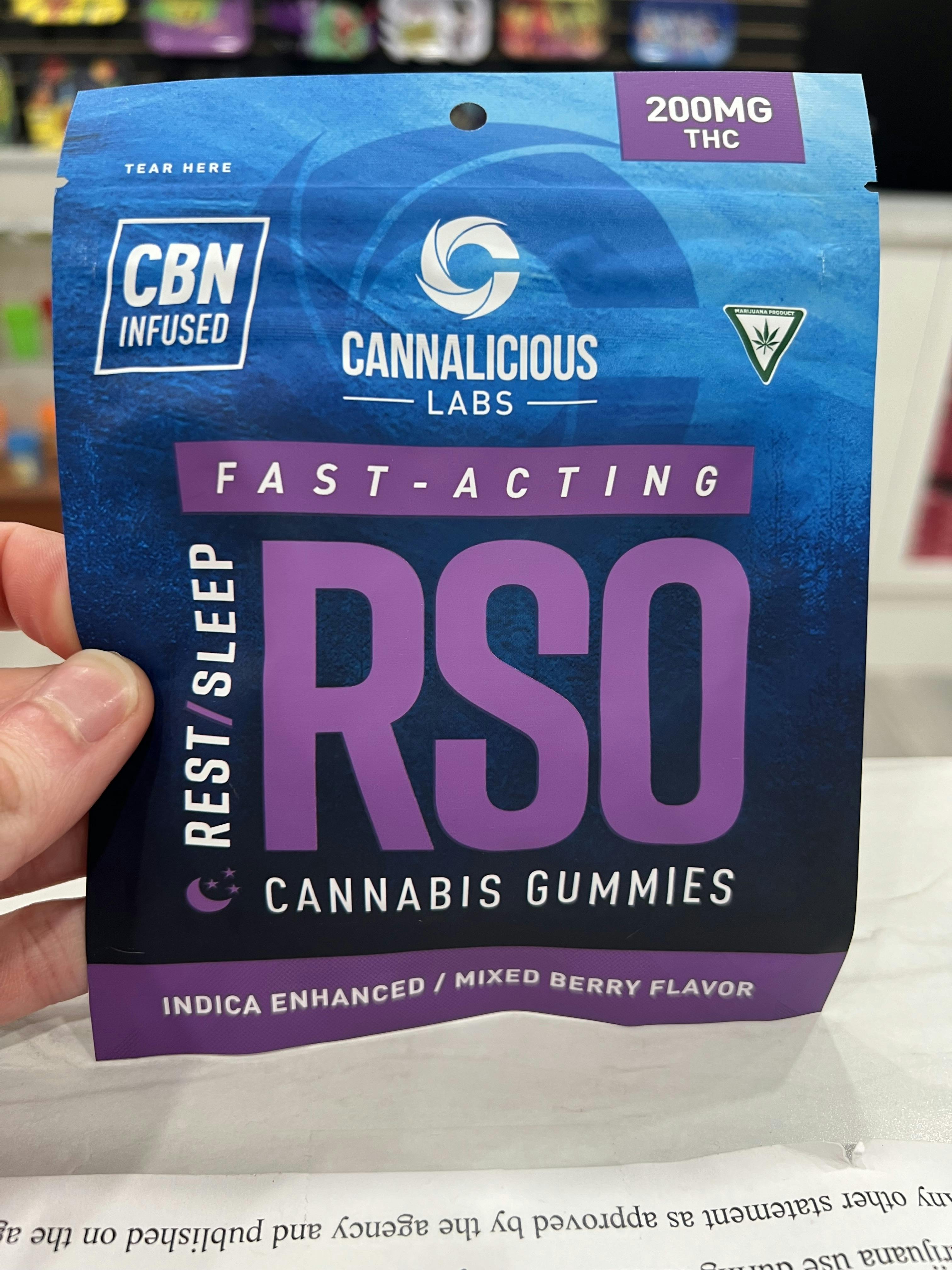 Cannalicious Labs - RSO Gummy Rest - Mixed Berry - High Dose