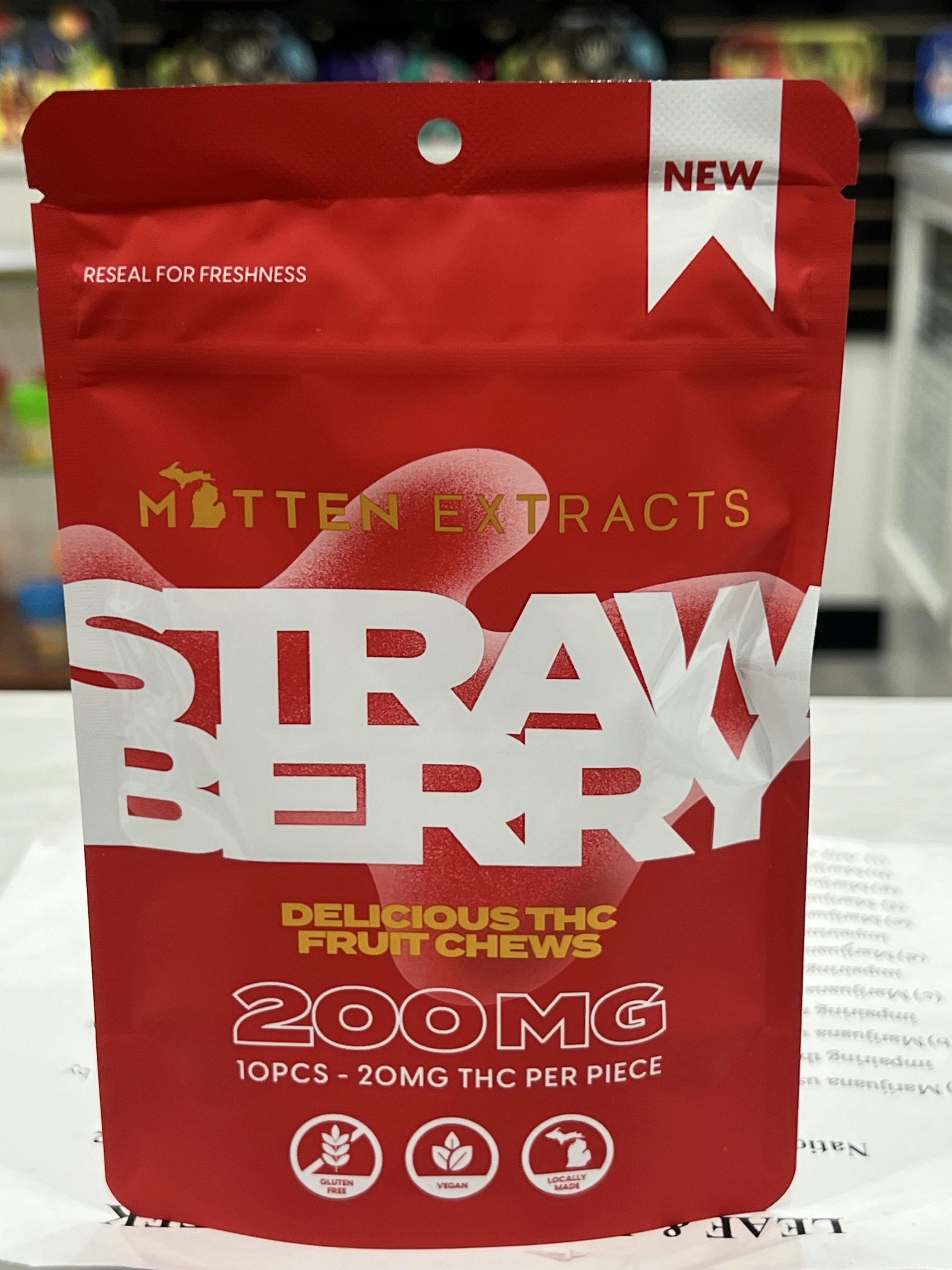 Mitten Extracts Strawberry Gummies