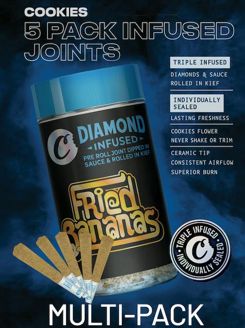 Cookies - Pre-Roll Infused .5g 5-pack (2.5g) - Fried Bananas