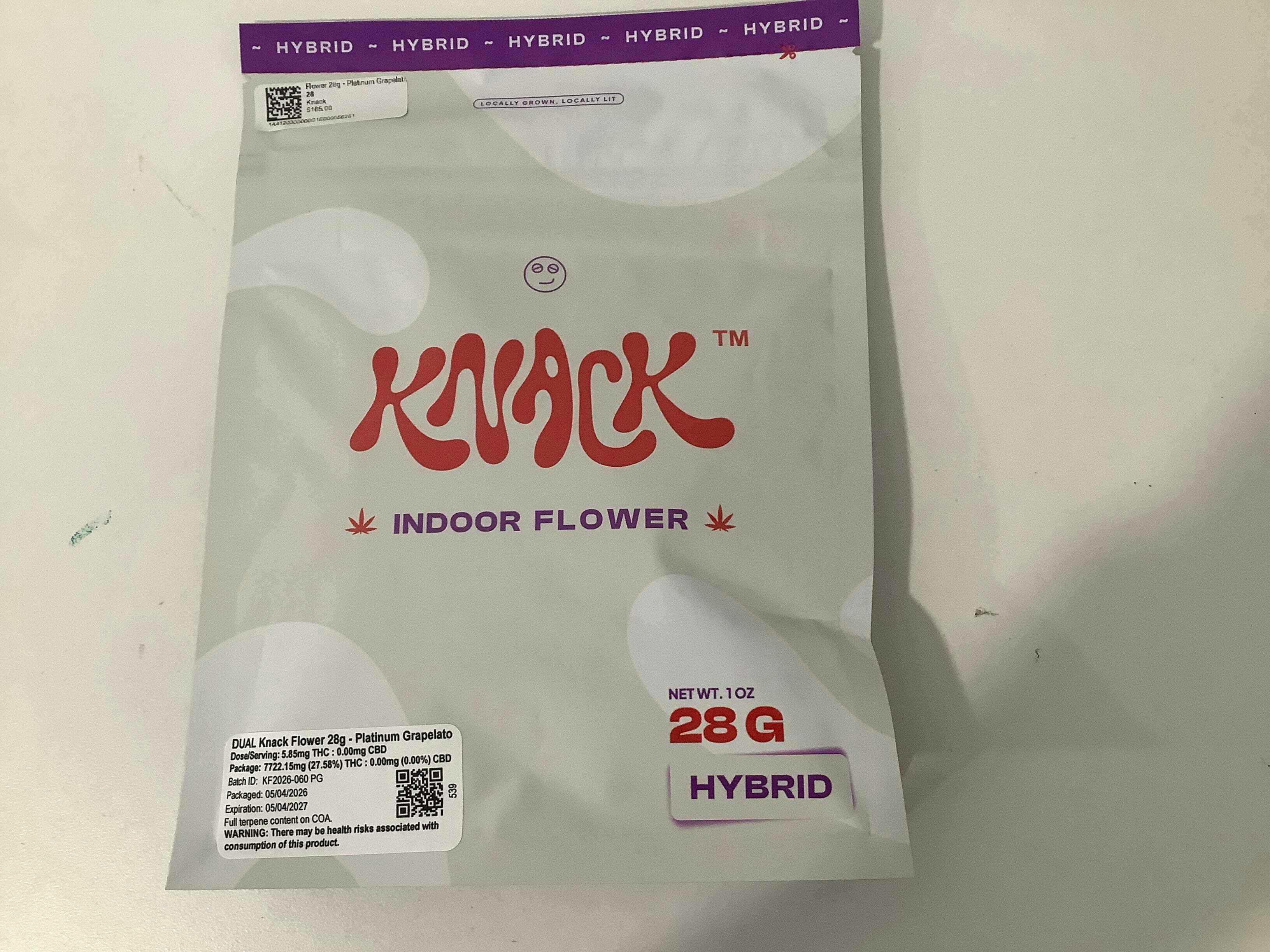 Knack - Flower 28g - Platinum Grapelato - 28 grams
