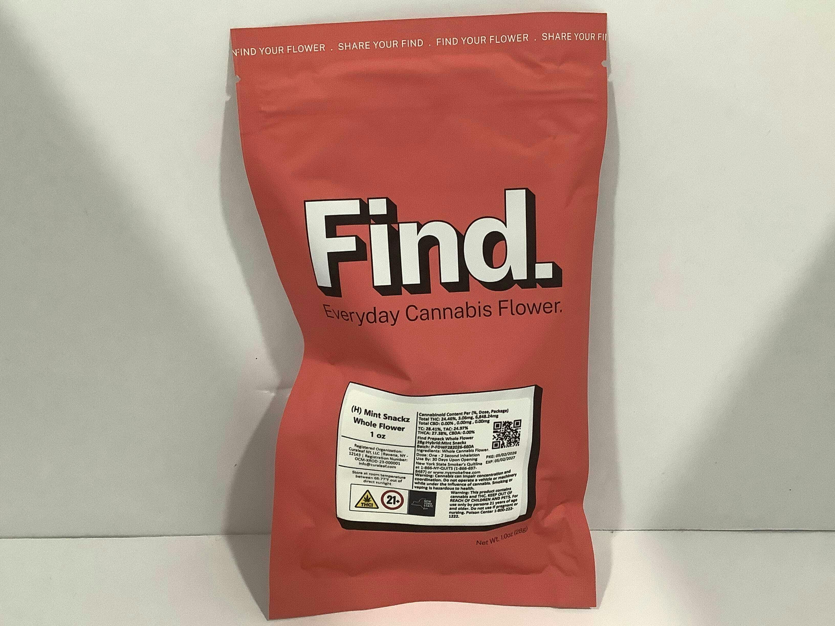 Find - Flower 28g - Mint Snackz - 28 grams