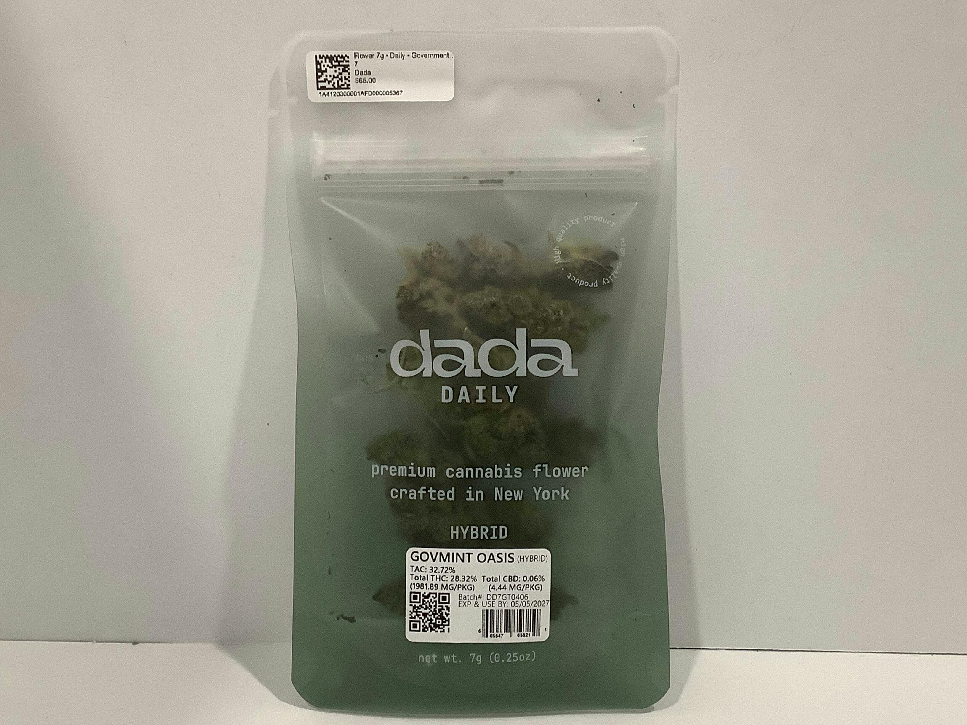 Dada - Flower 7g - Daily - Govmint Oasis - 7 grams