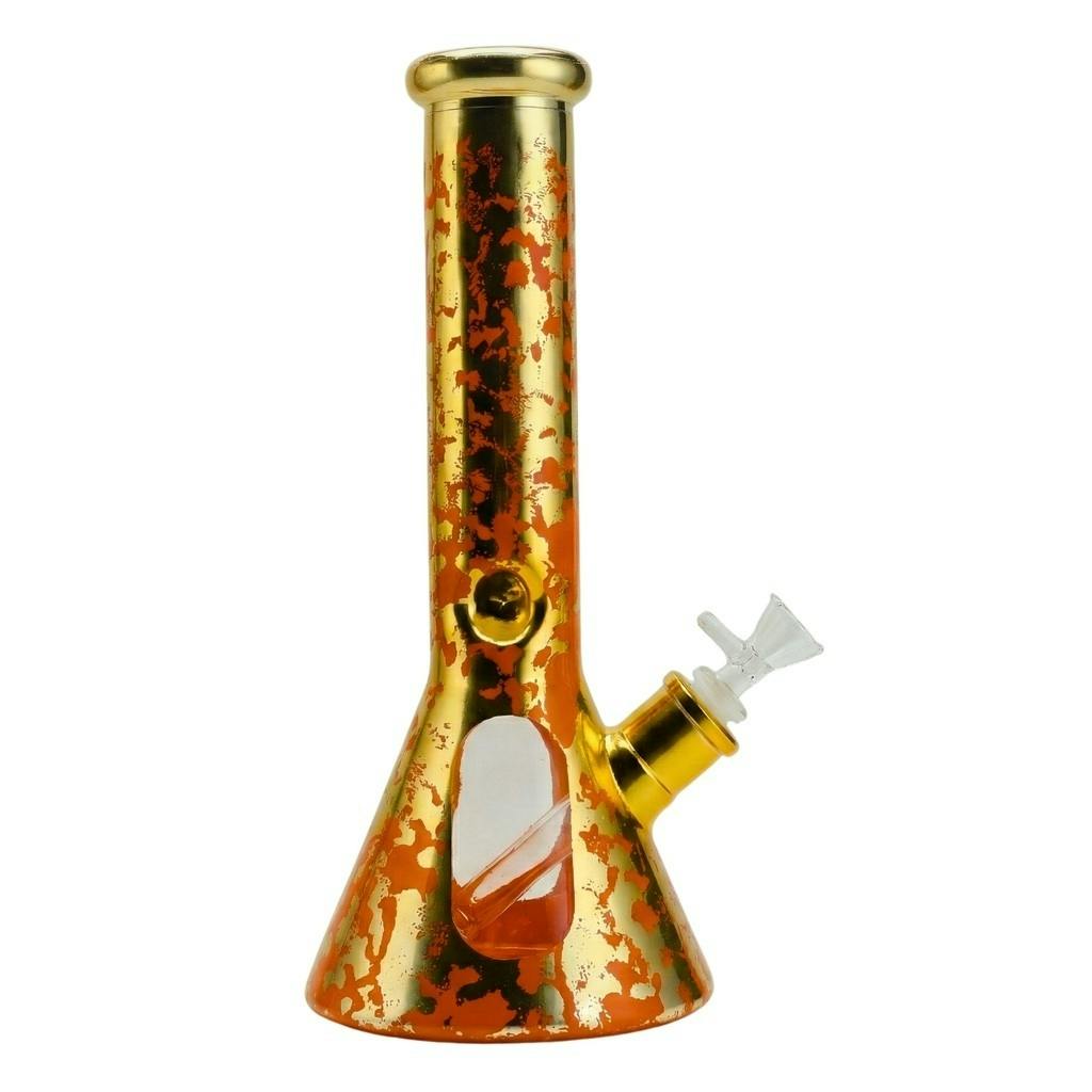 Karma - Glass Bong - 12.5" 7mm - Metallic Orange