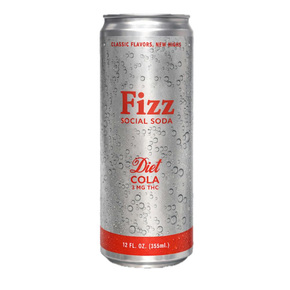 Fizz - Hemp Derived Diet Cola Social Soda 12oz (3mg) at Fine Fettle - Waterbury Dispensary