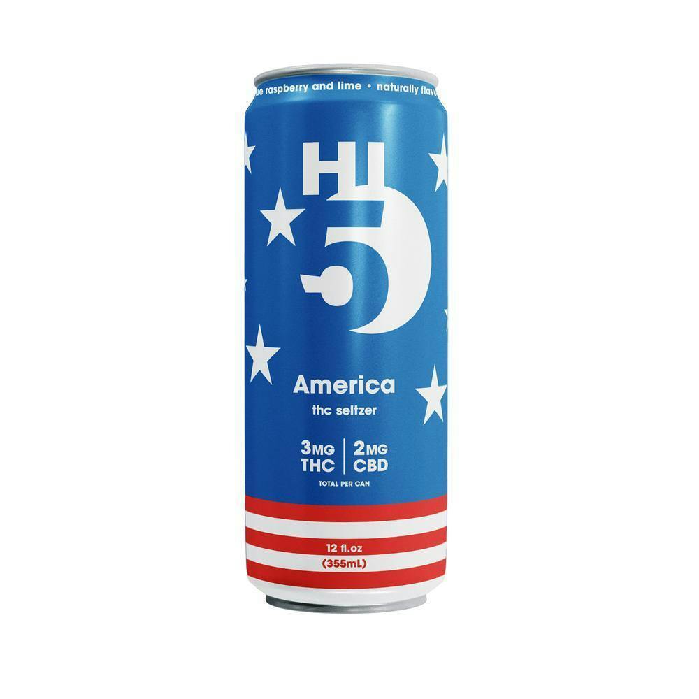 Hi5 - Hemp Derived America 12oz (3mg THC 2mg CBD) at Fine Fettle - Waterbury Dispensary