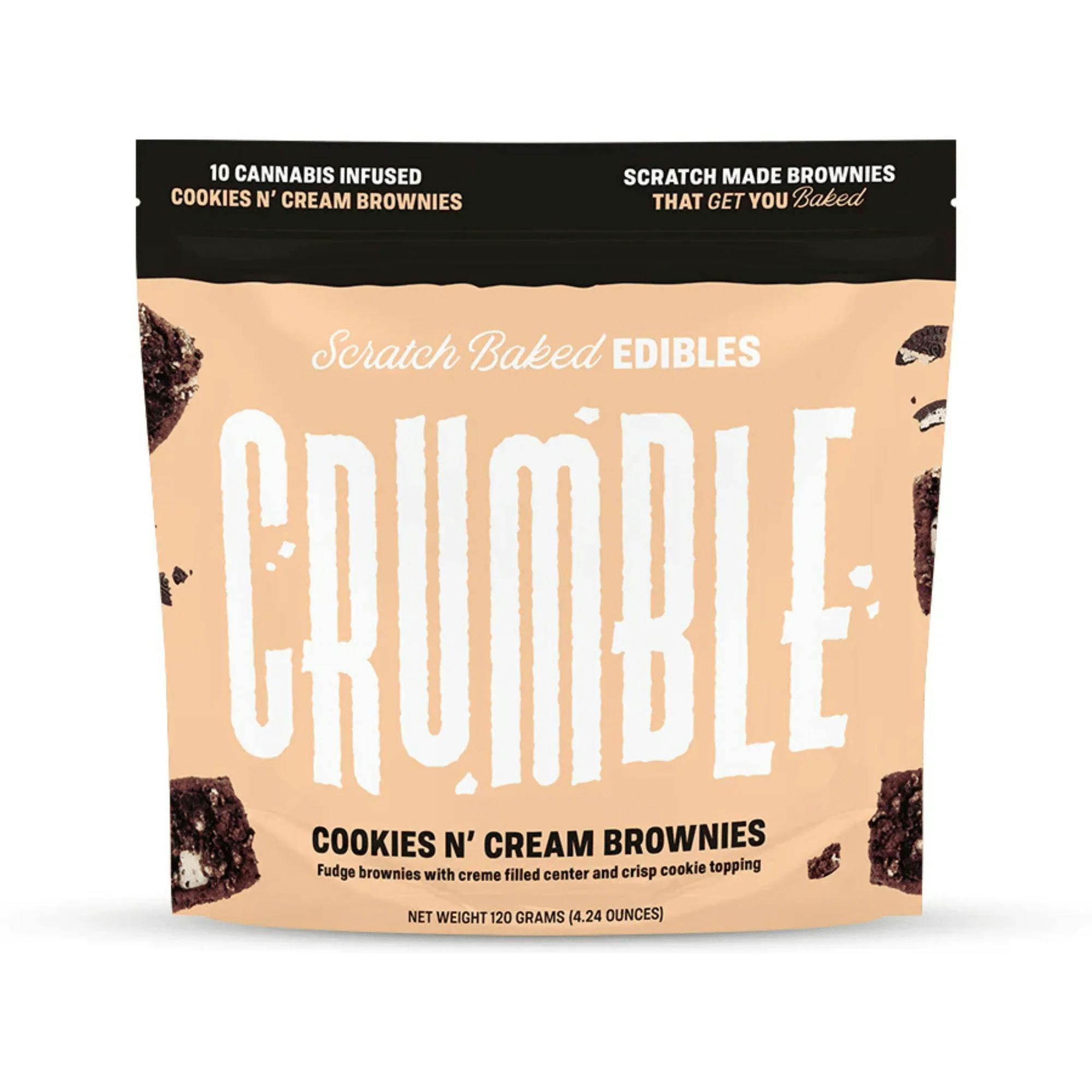 Crumble Cookies N Cream Brownie