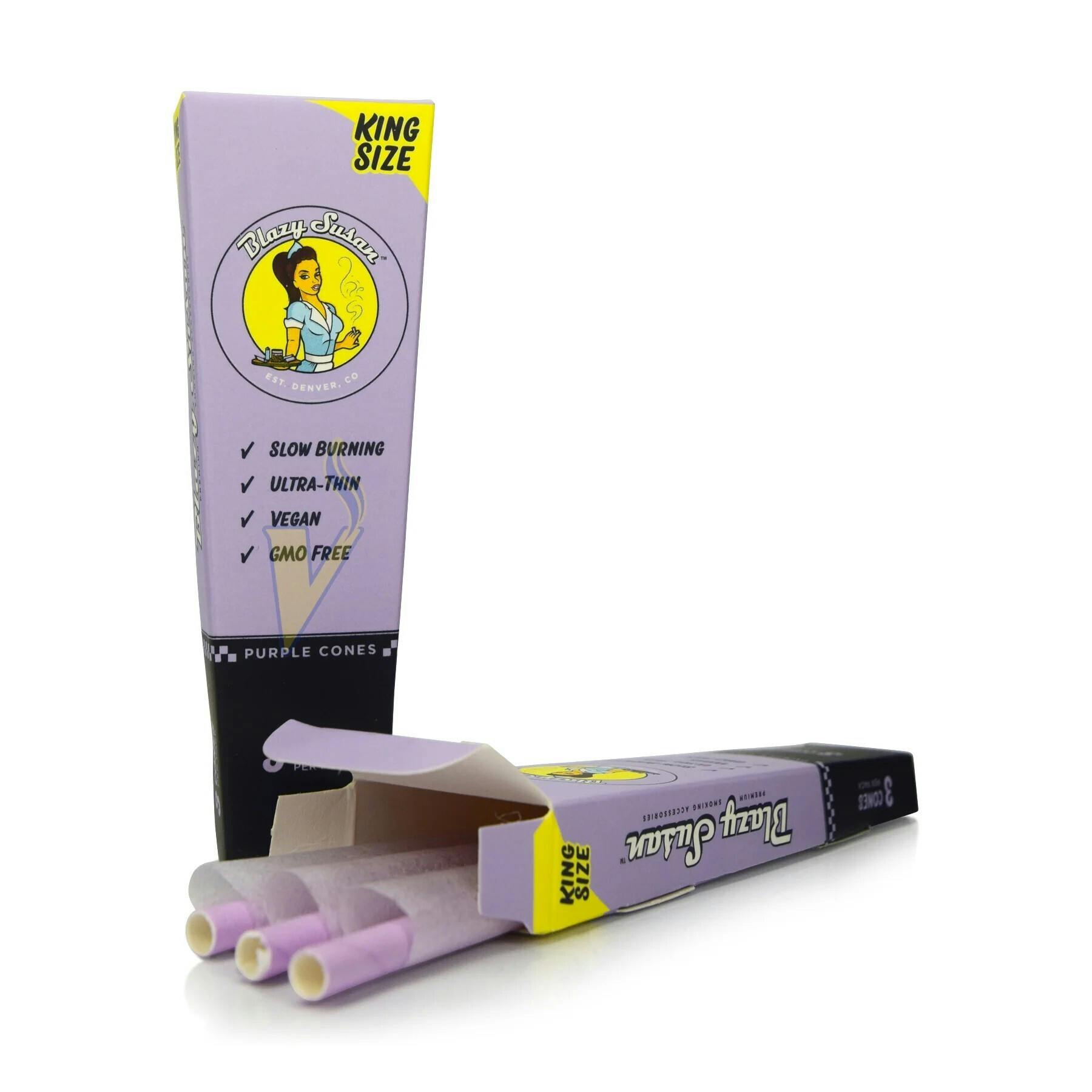 Blazy Susan | King Size 3pk | Purple Cones - One Size at Pine Belt Medicinal