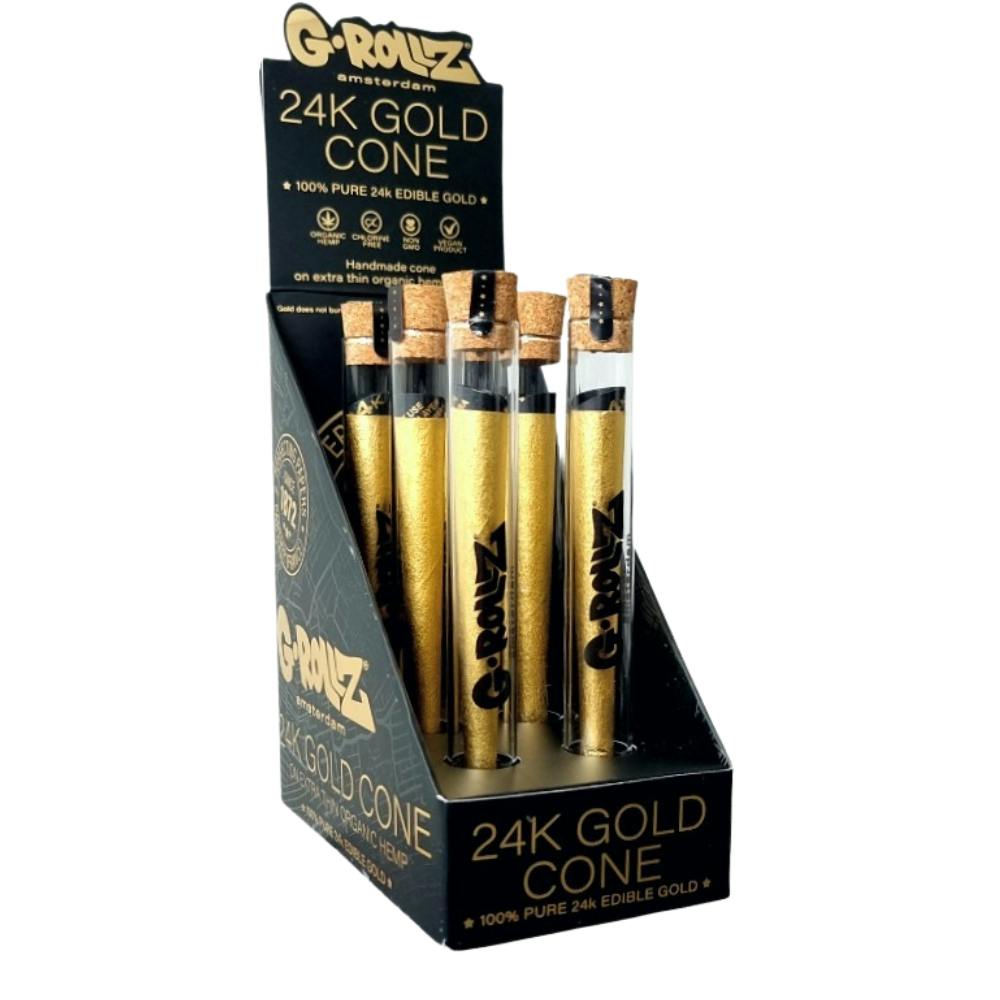 Hemp Cones - King Size - 1pk - 24k Gold