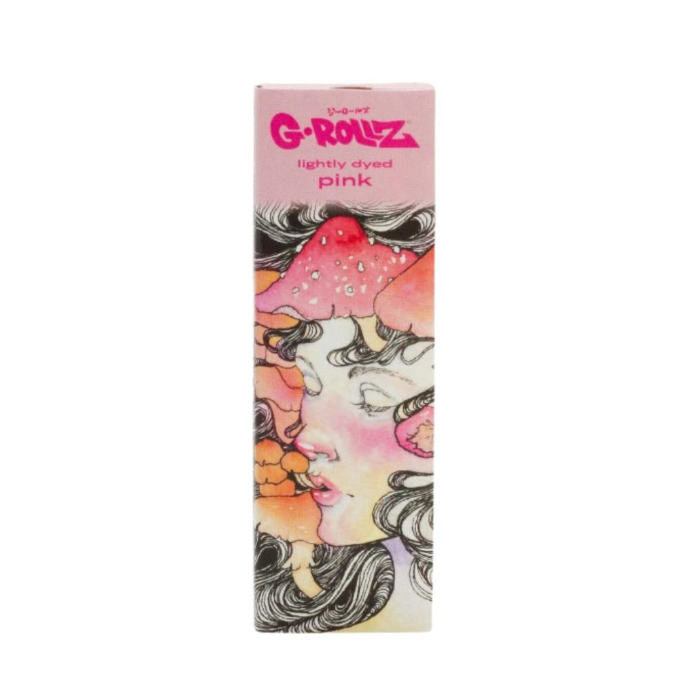 Rolling Papers - 11/4" - 'Mushroom' - Slim - Lightly Dyed Pink