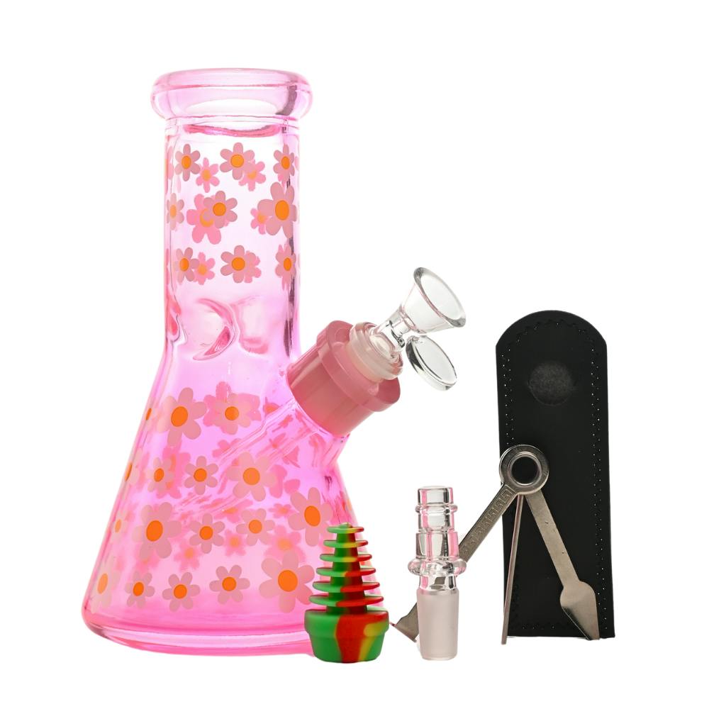 Daisy Dream 9-in-1 Dab Kit - 8" - Pink
