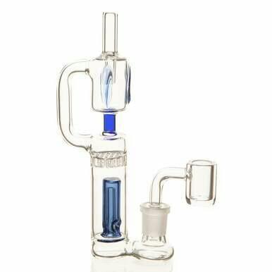 Dual Chamber Recycler Dab Rig - 6" - Assorted